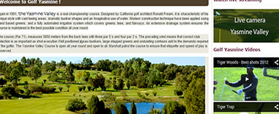 Conception du site Golf Club Conception du site Golf Club