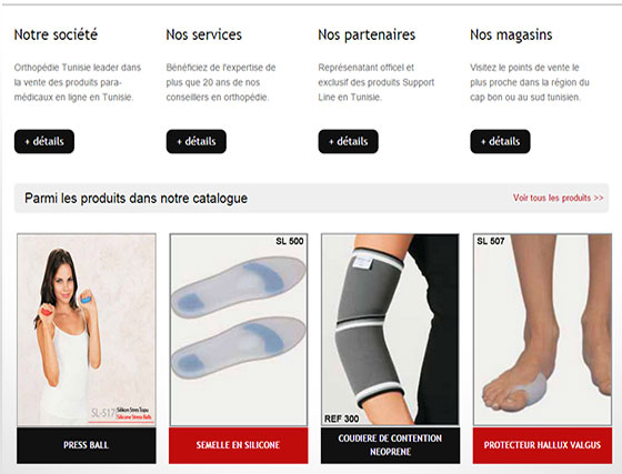 Conception site web medical
